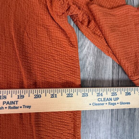 Adrianna Papell XL Auburn V-Neck Waffle Knit Tunic Top NWT $49 MSRP - Picture 7 of 7